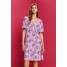 Esprit Wzorzysta sukienka mini, LENZING™ ECOVERO™ 053EO1E305_509