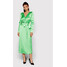 ROTATE Sukienka koktajlowa Bridget Long Dress RT1653 Zielony Regular Fit