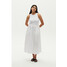 Elementy Sukienka Collet Biały Regular Fit