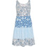 Bonprix Sukienka z dżerseju, krótka jasnoniebieski w deseń paisley