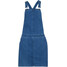 Bonprix Sukienka dżinsowa ogrodniczka, bardzo miękki materiał niebieski