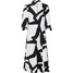 Bonprix Sukienka biało-czarny z graficznym nadrukiem