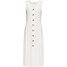 Bonprix Letnia sukienka z guzikami biel wełny