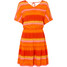 Bonprix Sukienka z ozdobnym elementem z tyłu pomarańczowy