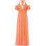 Bonprix Sukienka z dżerseju pomarańczowy kremowy