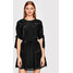 The Kooples Sukienka codzienna Vintage Lace FROB24132K Czarny Regular Fit