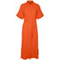 Vero Moda Sukienka koszulowa Natali 10283129 Pomarańczowy Regular Fit