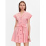 Trussardi Sukienka koszulowa 56D00719 Różowy Regular Fit