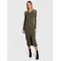 Calvin Klein Sukienka dzianinowa Iconic K20K205107 Zielony Slim Fit