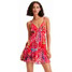Desigual Krótka sukienka cut-outs z nadrukiem w tropikalny deseń 23SWMW277058