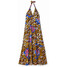 Desigual Długa sukienka z dekoltem halter Stella Jean 22SWVW838042