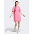 adidas Sukienka codzienna Essentials 3-Stripes Single Jersey Boyfriend Tee Dress IC1459 Różowy Loose Fit