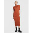 Calvin Klein Sukienka dzianinowa Extra Fine Wool K20K205035 Pomarańczowy Regular Fit