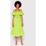 Rinascimento Sukienka letnia CFC0109320003 Zielony Regular Fit