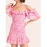 Love Shack Fancy Sukienka letnia D1495-1033 COBLZ Różowy Slim Fit