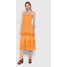 Iconique Sukienka letnia Gaia IC22 096 Pomarańczowy Regular Fit