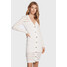 Pinko Sukienka dzianinowa Sangria 100411 A0LB Biały Regular Fit