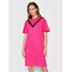 KARL LAGERFELD Sukienka codzienna Lace Insert 221W1350 Różowy Relaxed Fit