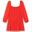 Cropp Czerwona sukienka mini z wiązaniem 5333X-33X