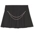 Cropp Czarna plisowana spódnica mini 2920W-99X