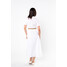 Quiosque Biała bawełniana sukienka 4SP001140