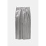 Pull&Bear Metaliczna spódnica średniej długości 7395/409