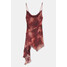 Pull&Bear Asymetryczna sukienka z szyfonu z falbanami 7392/369