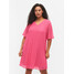 Zizzi Sukienka koktajlowa M58822A Różowy Regular Fit