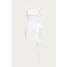 Chérir Paris Sukienka jeansowa ze sznurowaniem Biały Slim Fit