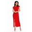 Awama Sukienka A136 Czerwony Basic Fit