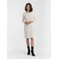 KMX Fashion Sukienka dzianinowa 919270009 Biały Fitted Fit