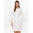 TWINSET Sukienka koszulowa 231TT2045 Biały Regular Fit