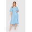 Selected Femme Sukienka codzienna Rhonda 16083419 Niebieski Regular Fit