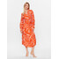 Selected Femme Sukienka 16089030 Pomarańczowy Regular Fit
