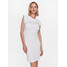 Just Cavalli Sukienka codzienna 74PBOE01 Biały Slim Fit