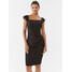 Rinascimento Sukienka koktajlowa CFC0115251003 Czarny Slim Fit