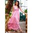 Awama Sukienka A581 Różowy Basic Fit