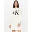 Calvin Klein Jeans Sukienka dzianinowa Intarsia J20J222294 Biały Relaxed Fit