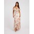 GUESS Długa sukienka w kwiatowy print W3YK0QWDW52-P65N
