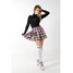 7MORE7 Spódnica Checkered skirt 77 #3 damskie Biały Standard Fit
