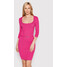 Rinascimento Sukienka dzianinowa CFM0010919003 Różowy Slim Fit