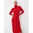 Mohito Dzianinowa czerwona sukienka midi 7606W-33X