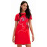 Desigual Sukienka koszulkowa z nadrukiem z motywem twarzy w stylu arty 23SWVK893000