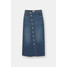 Pull&Bear Bardzo długa spódnica jeansowa z guzikami 3395/304