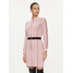 Liu Jo Sport Sukienka dzianinowa TF3152 J6182 Różowy Slim Fit