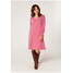 Quiosque Różowa sukienka z dekoltem 4TP011504