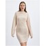 Orsay Beżowa damska sukienka swetrowa 530396-029000