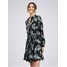 Orsay Czarna damska sukienka w kwiaty 432060660000