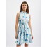 Orsay Niebiesko-biała damska sukienka w kwiaty 432061592000