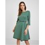 Orsay Zielona damska wzorzysta sukienka 473049-856000